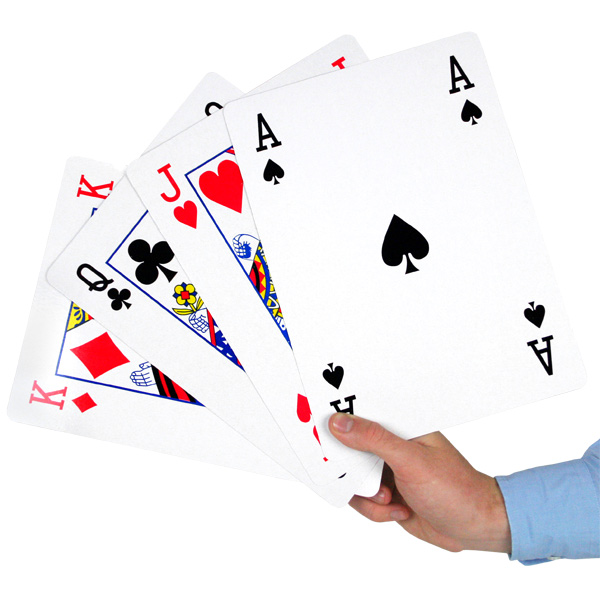 Cartes à jouer géantes (8 à 11, S'affronter)