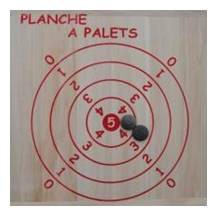 Palet sur planche