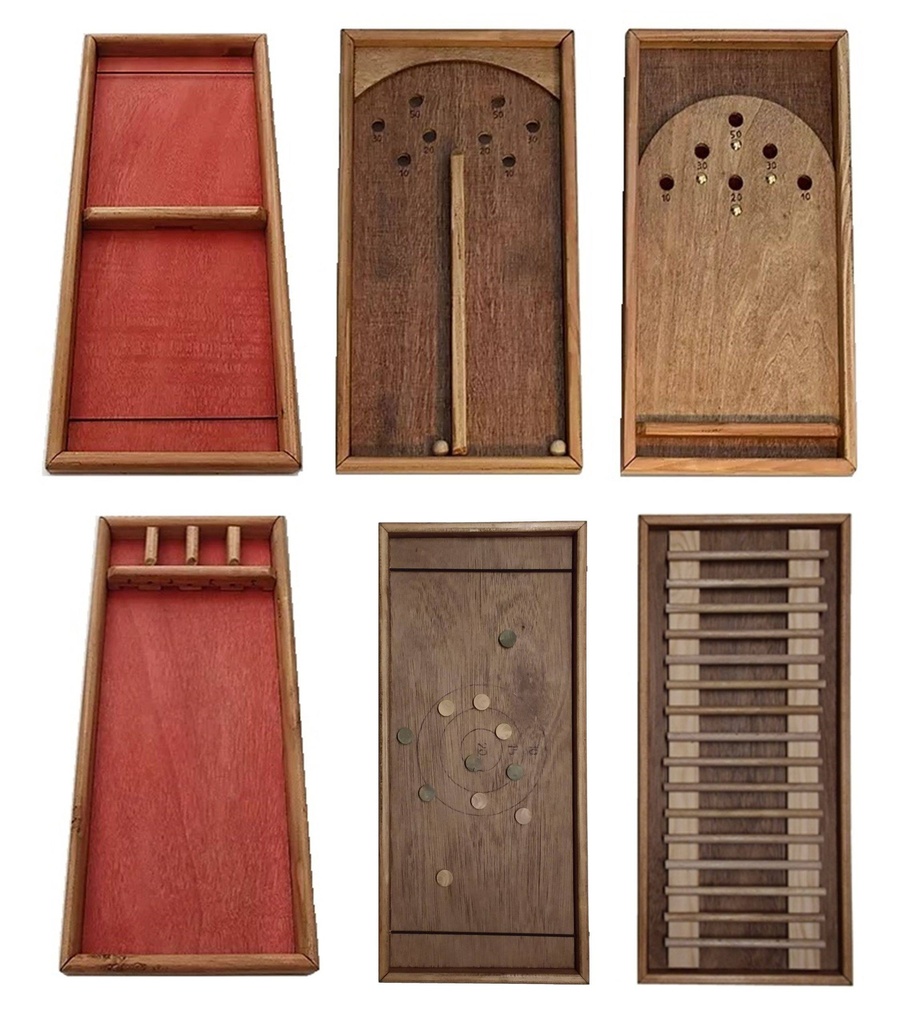 Mini-jeux traditionnels - lot de 6 (8 à 11, S'affronter, Billes & boules)